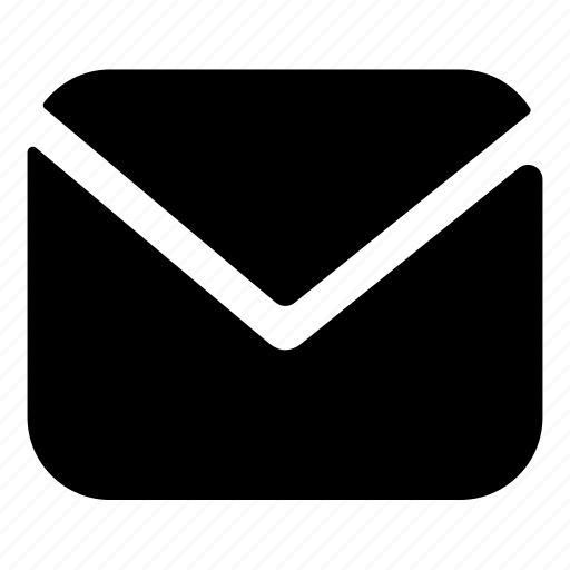 Icon of the email symbol (an envelope) in black. Taken from https://www.iconfinder.com/icons/3872456/email_mail_message_icon